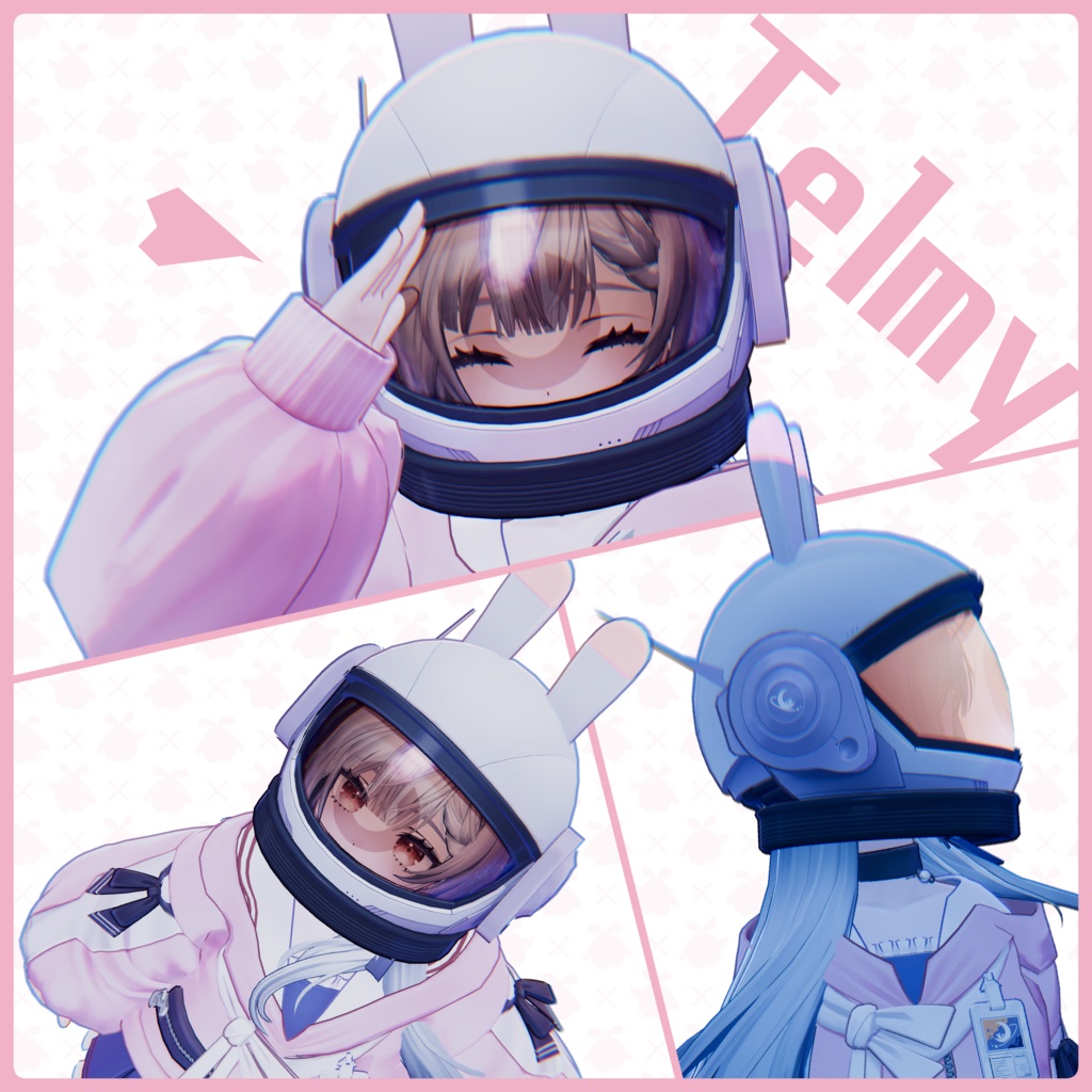 【テルミ_Telmy専用】ClearVisor【ヘルメット拡張アセット】