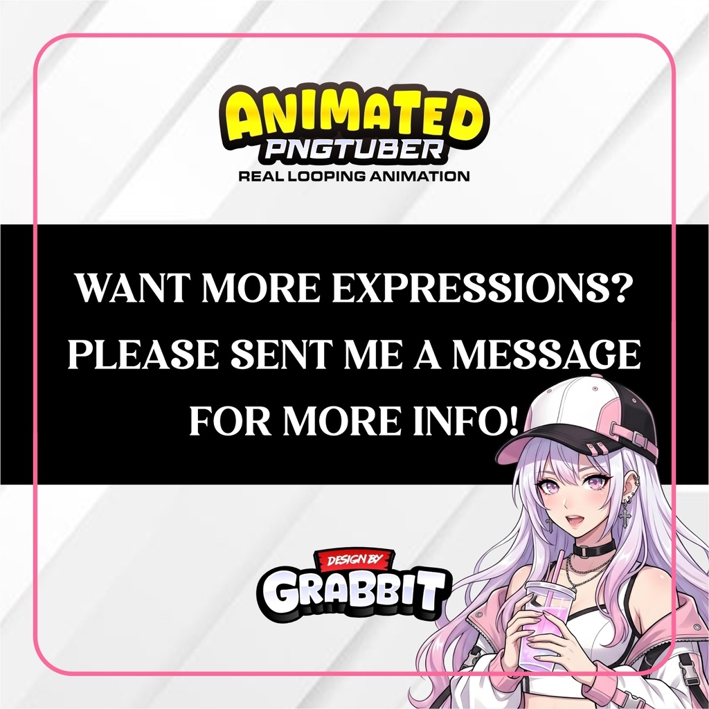 Pink Idol Streetwear PNGTuber model | Pink Anime PNG Avatar | Kawaii Gamer Girl PNGTuber | Veadotube Streamer Avatar