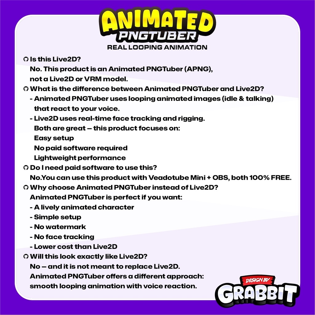 Animated Gothic Witch PNGTuber – Emo Horror Stream Avatar (Veadotube)