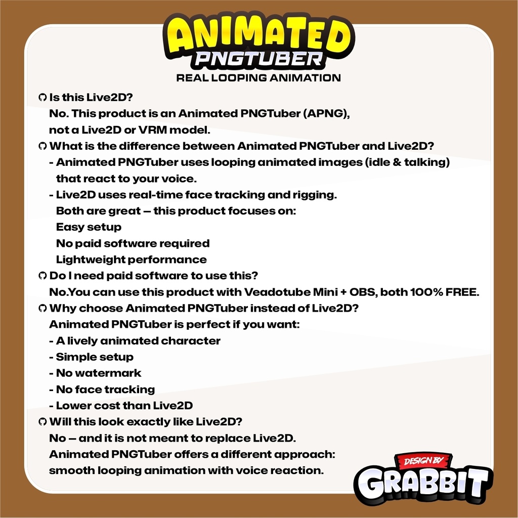 Brown Animated Cozy Gamer Girl PNGTuber Model | Cacao Brown Anime PNG Avatar | Cozy Streamer PNGTuber | Veadotube Mini | 5 expressions