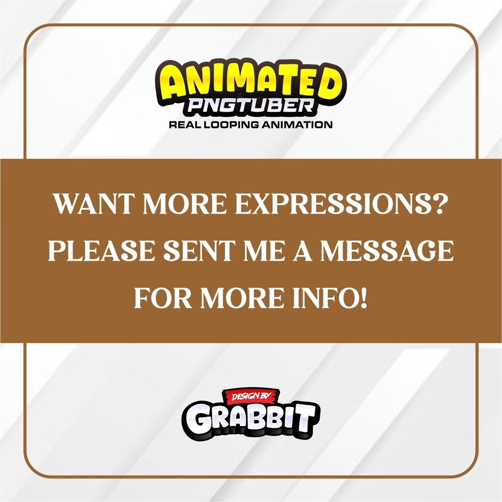 Brown Animated Cozy Gamer Girl PNGTuber Model | Cacao Brown Anime PNG Avatar | Cozy Streamer PNGTuber | Veadotube Mini | 5 expressions