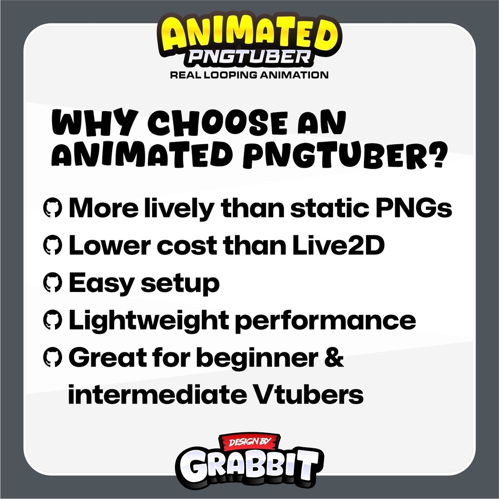 Animated Gothic Girl PNGTuber | Silver Hair Anime VTuber | Gothic Lolita Avatar | Animated PNG for Veadotube - 2 versions