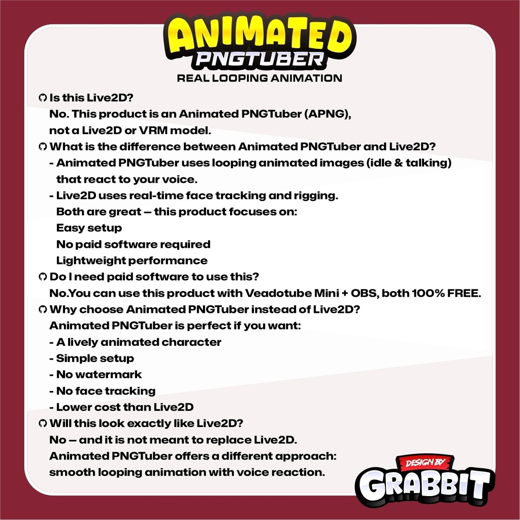 Animated Cozy Burgundy PNGTuber Model | Goth PNG Avatar | Dark Fantasy PNGTuber | Maroon Veadotube Streamer Avatar 2 versions