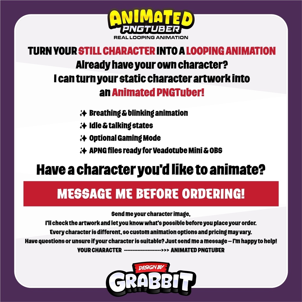 Animated Succubus PNGTuber, Purple Demon Girl APNG, Neon Green Anime Avatar, Gaming Streamer Model, Veadotube Mini