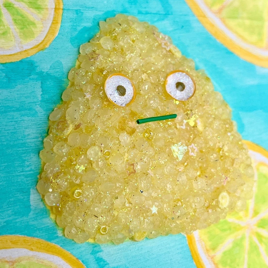 レモにぎり　小パネル作品