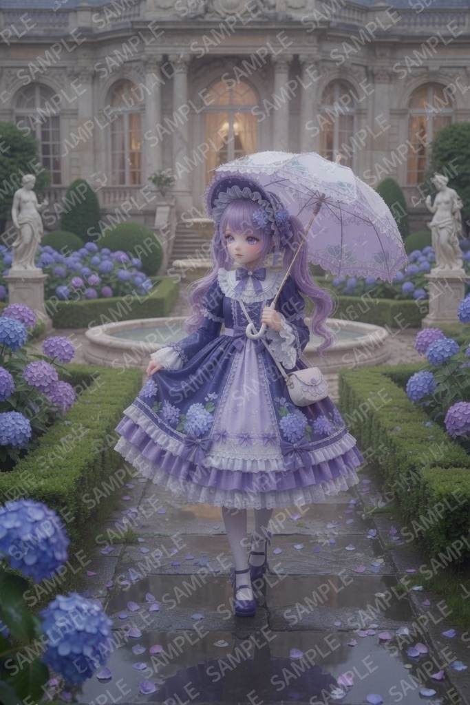 紫陽花庭園のロリータ
