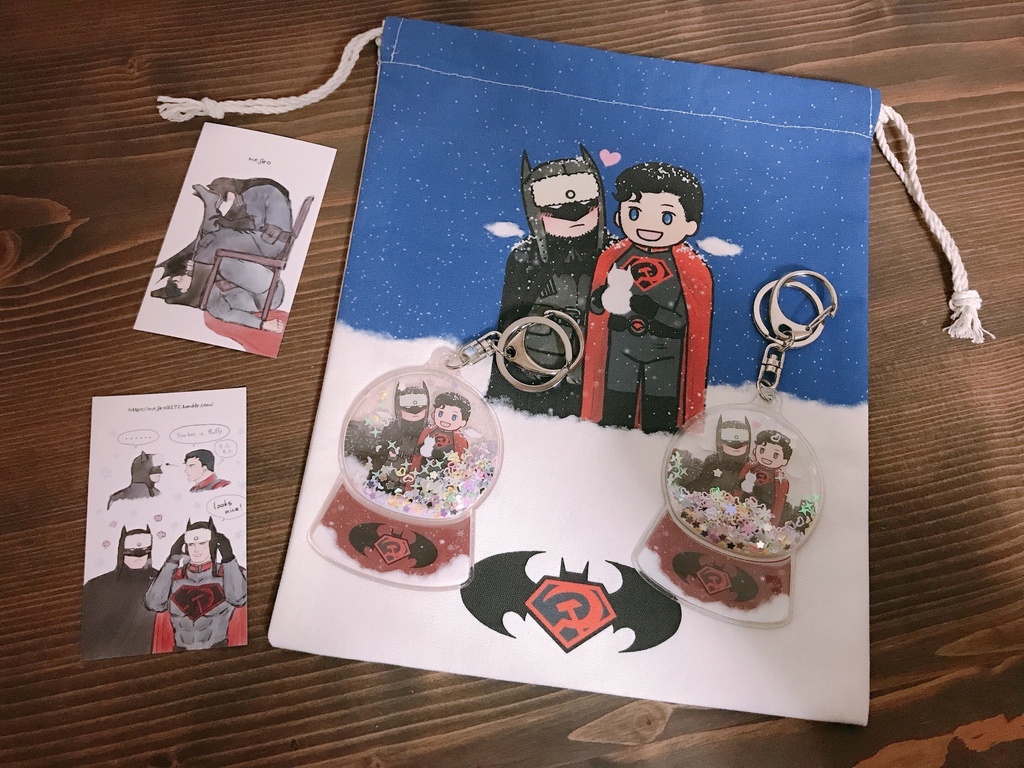 RED SON WORLD'S FINEST スノードームキーホルダー