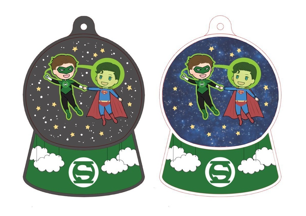 HALandCLARKスノードームキーホルダー