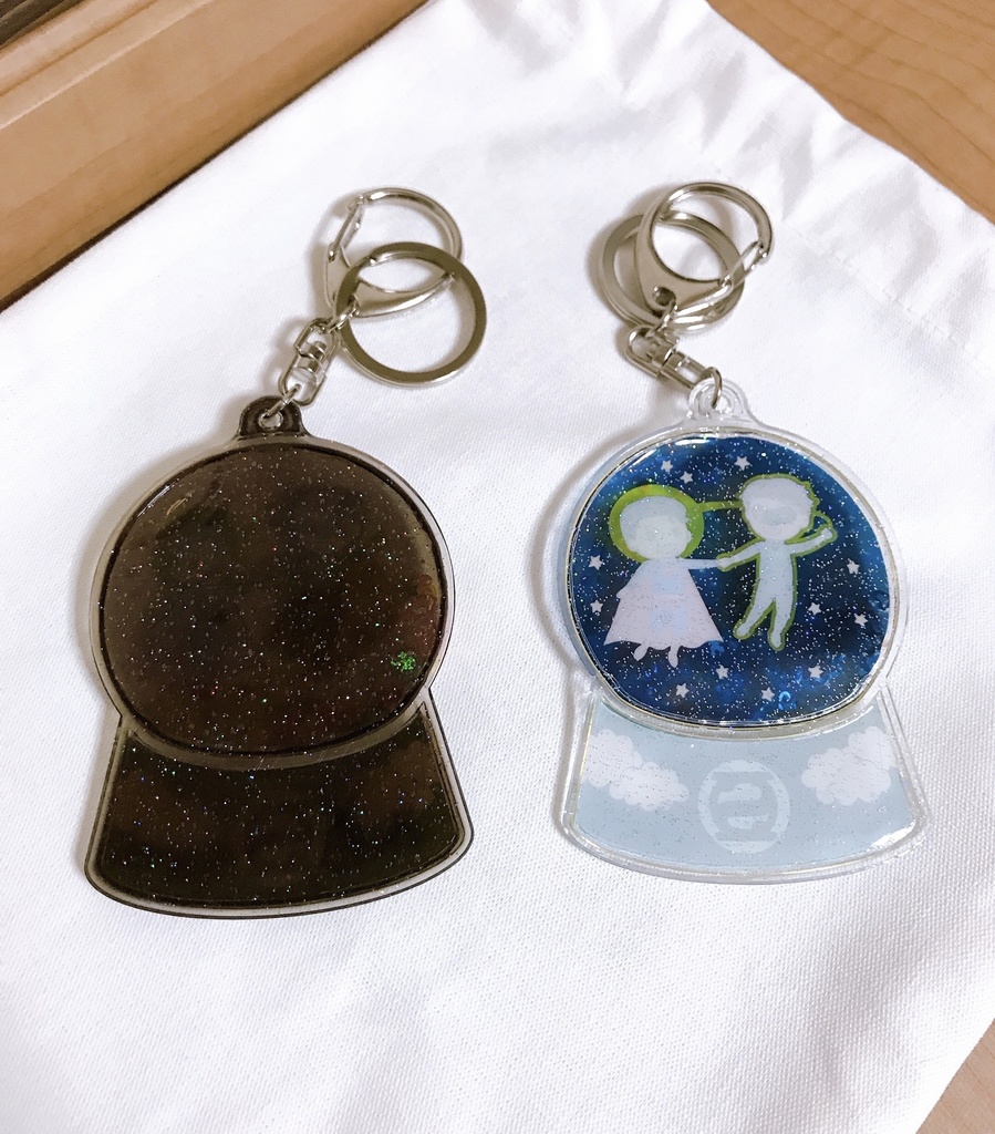 HALandCLARKスノードームキーホルダー