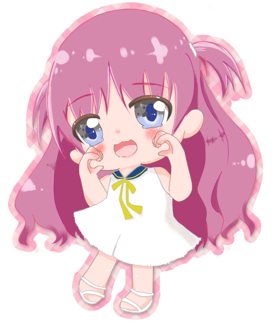 Key lsland15(鍵島)♡サマポケしろは&うみイラストアクキー