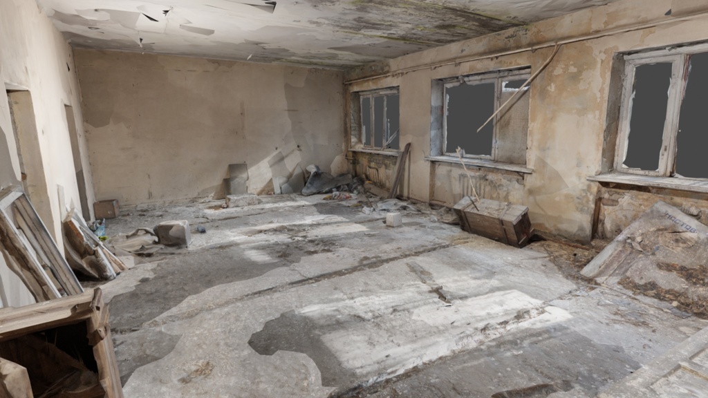 【アセット】米ソ戦時中に放棄された工場の部屋