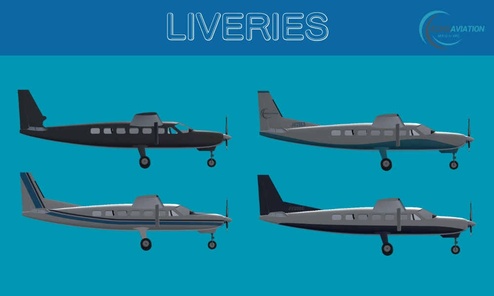 【VRChat想定】汎用小型ターボプロップ機 EP208 Caravan