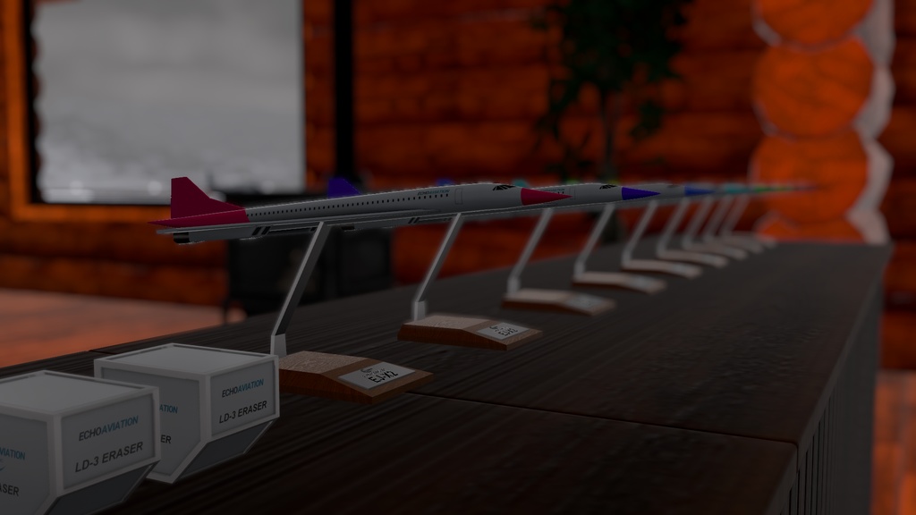 【無料】【QVペン差し替えモデル】超音速機ペン+LD3コンテナ消しゴム