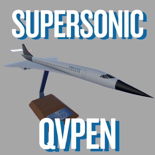 【無料】【QVペン差し替えモデル】超音速機ペン+LD3コンテナ消しゴム