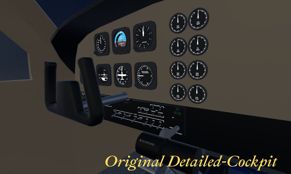 【VRChat想定】双発小型機 EP58 Baron