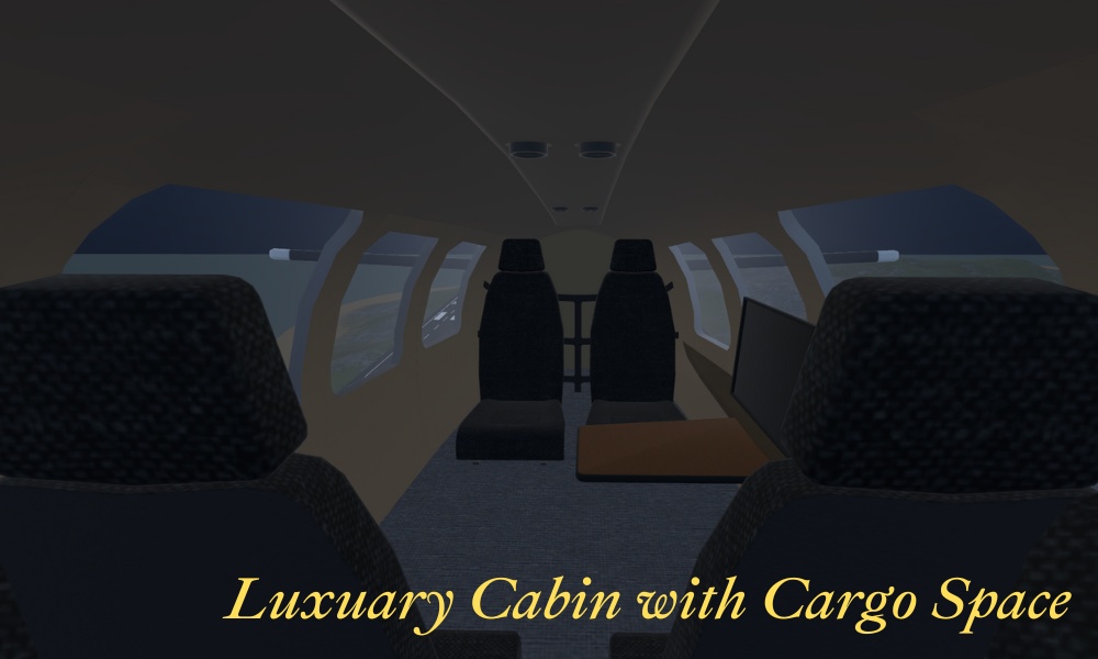 【VRChat想定】双発小型機 EP58 Baron