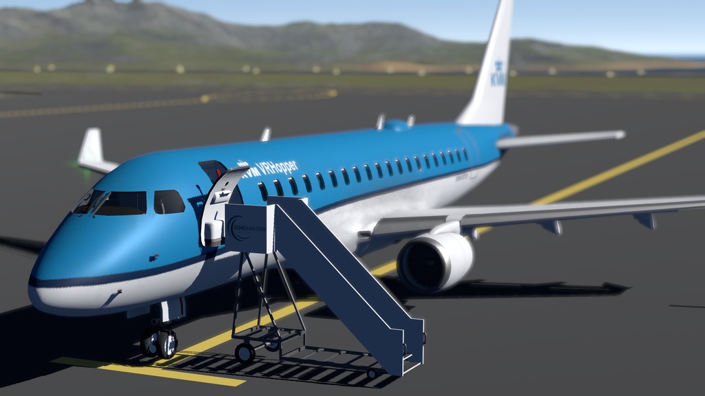 【VRChat想定】小型旅客機 EJ175