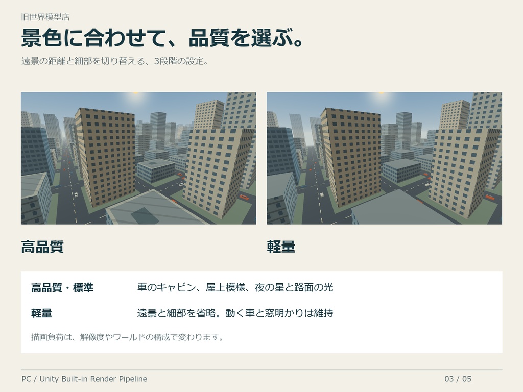 窓向こうの街|動くローポリ都市Skybox【PC VRChat】