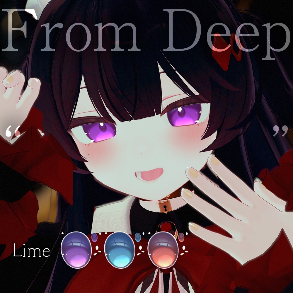 【あまとうさぎ3アバター専用】From Deep ” ” アイテクスチャ【全3色】