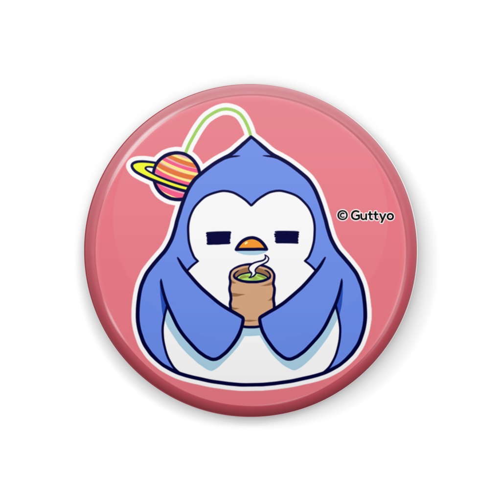 【へんて子】宇宙ペンギン A　缶バッジ