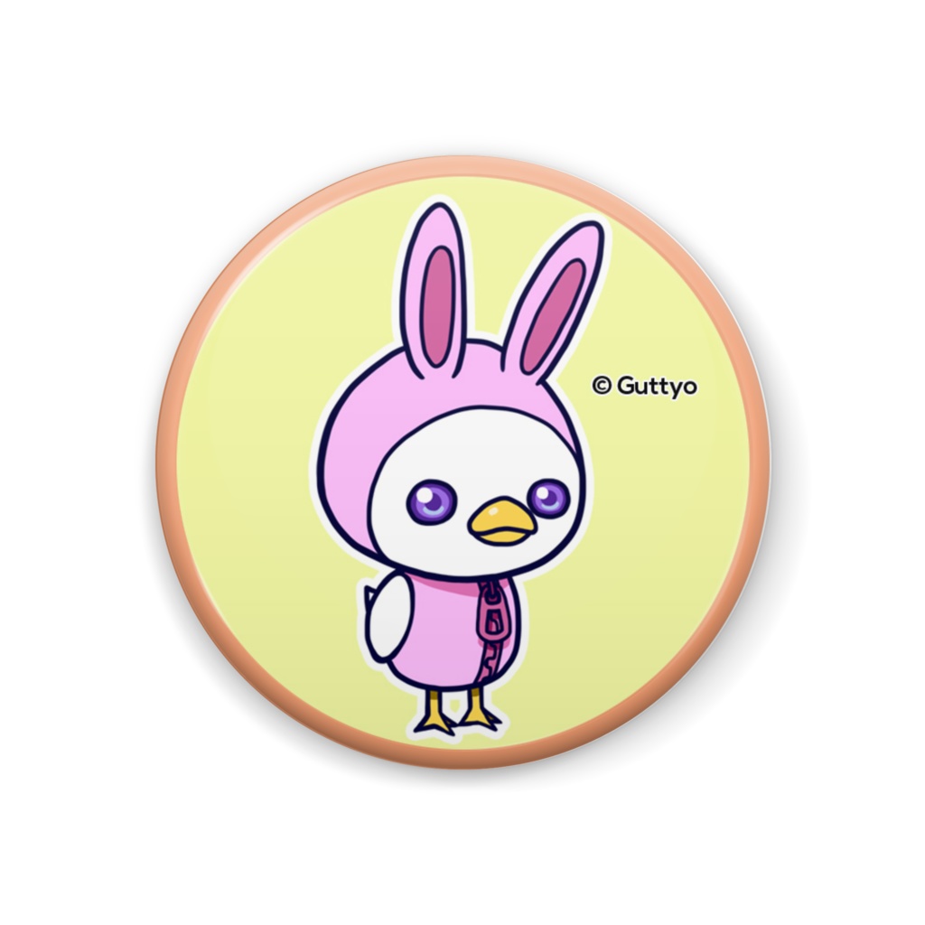 【へんて子】うさぴよ　缶バッジ
