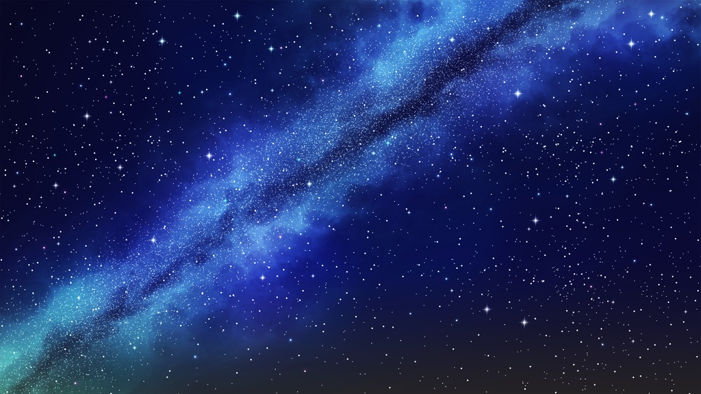 【配信画面背景素材】天の川4点セット