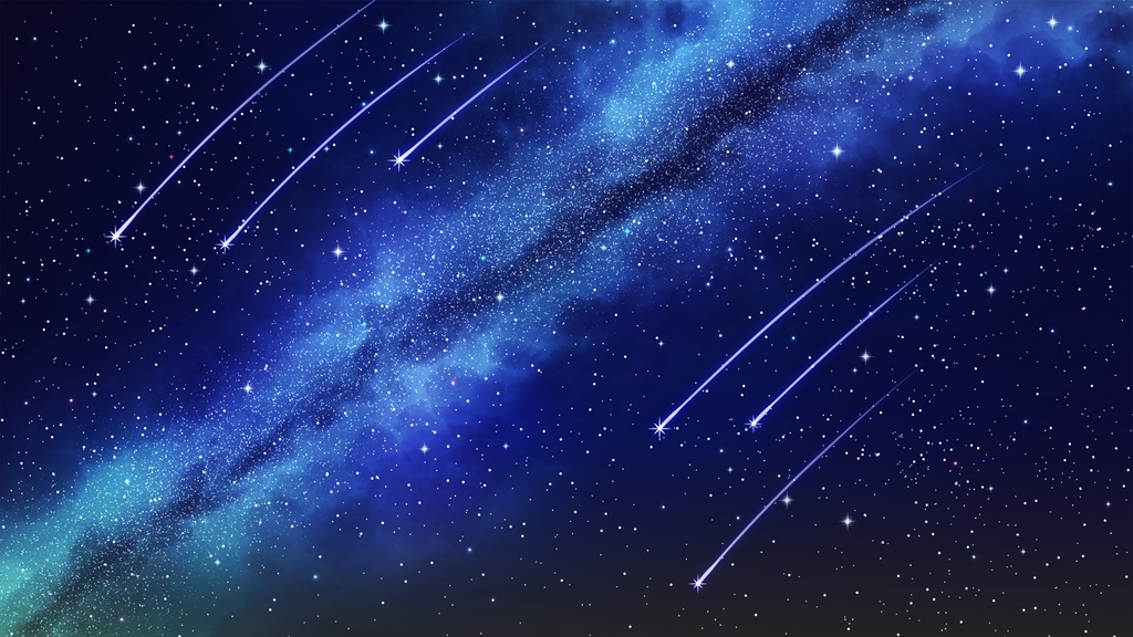 【配信画面背景素材】天の川4点セット