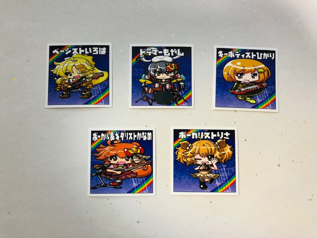 VIPSTARCOIN 1st Anniversary 巾着袋 星海 奏芽 & VIPSマン風シールセット