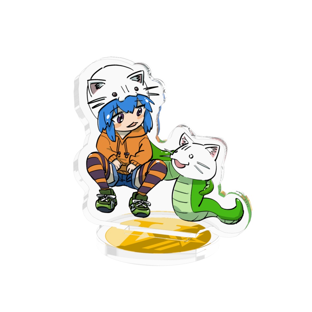 ねこへびたんアクリルフィギア