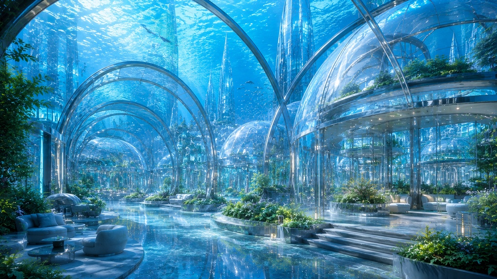 幻想都市 背景素材 Vol.1|Glass City|TRPG・ゲーム・配信・動画背景|16:9 PNG 20枚|商用利用OK