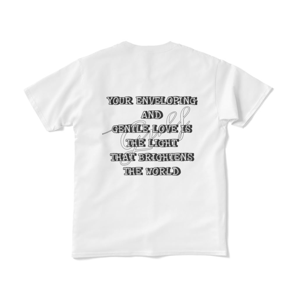 もふもこG-TシャツHIKARI(両面印刷)