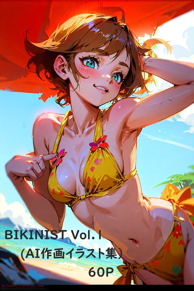 BIKINIST Vol1【AI作画ビキニ女子イラスト集】60枚