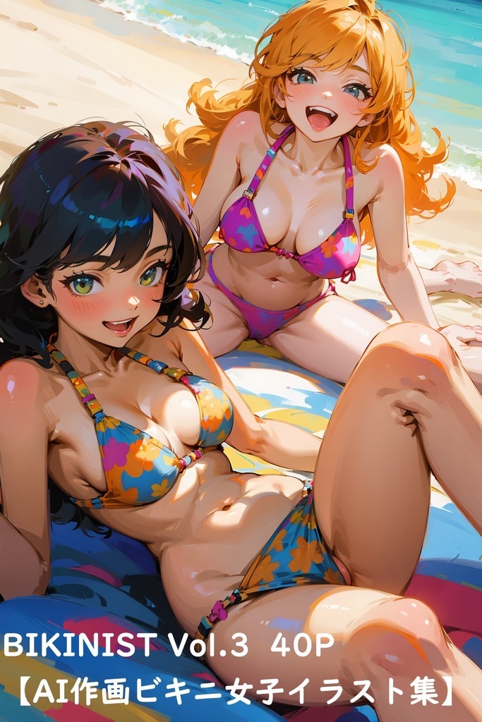 BIKINIST Vol.3【AI作画ビキニ女子イラスト集】40枚