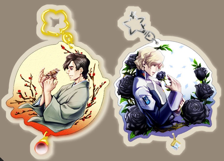 【C107新作】種自由　アクリルキーホルダー