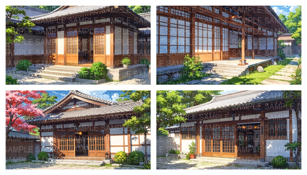 和風家屋と祭り