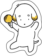 【オリジナル】はれぞう　アクリルバッジ「アイス」