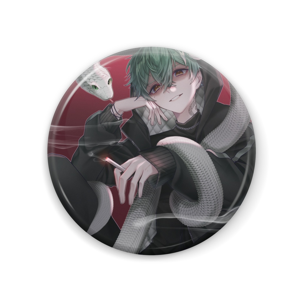 天蛇　糸 -オリジナル缶バッジ-