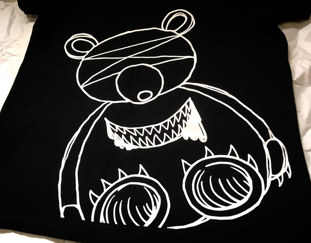 【キモかわいい?】オリジナルデザインTシャツ・くまちゃんさん【フェティッシュ】