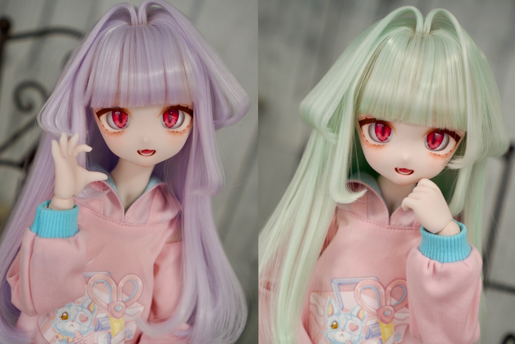 8~9インチ即納ウィッグ【美少女インテーク】MDD.DD.SDサイズ ドールウィッグ