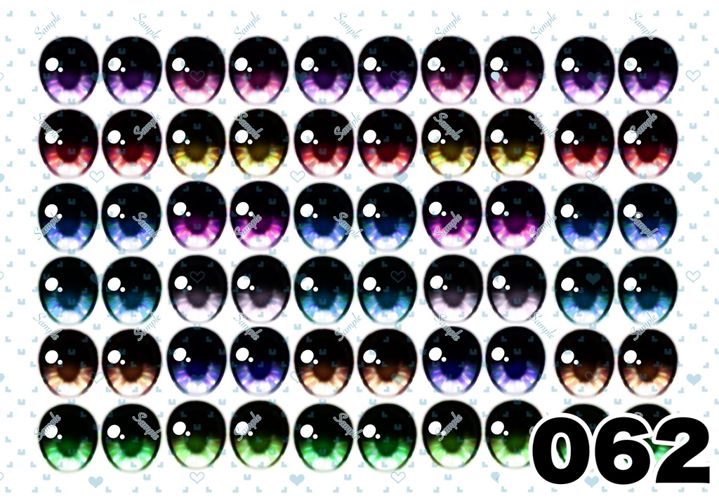 ⚠️規約更新⚠️【5/6更新】ドールアイ 虹彩データ L版サイズ