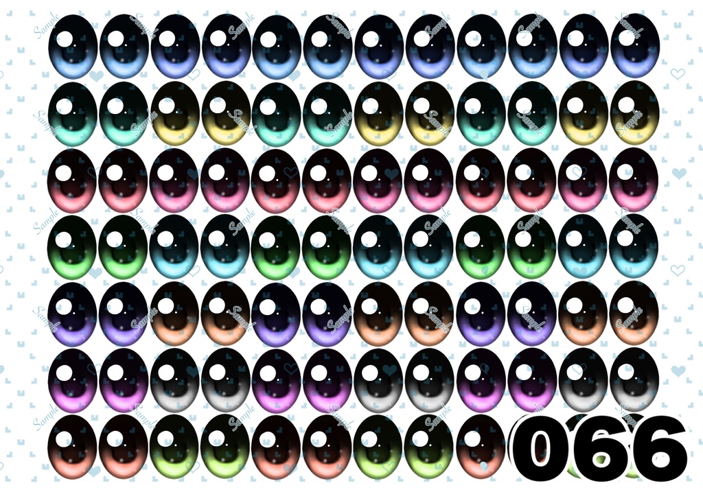 ⚠️規約更新⚠️【5/6更新】ドールアイ 虹彩データ L版サイズ