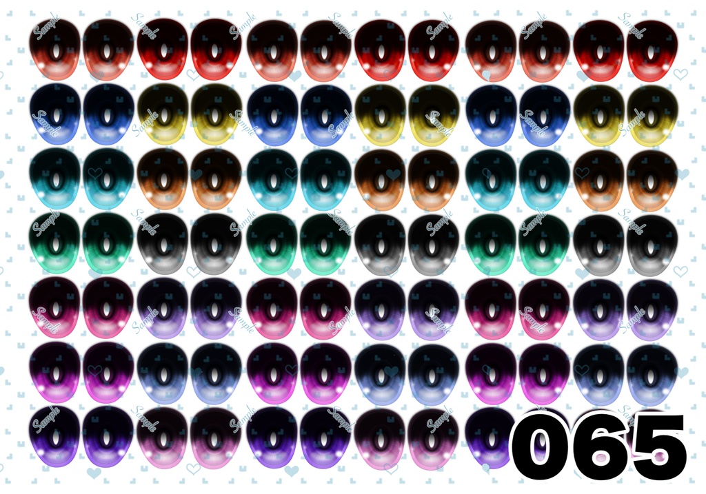 ⚠️規約更新⚠️【5/6更新】ドールアイ 虹彩データ L版サイズ