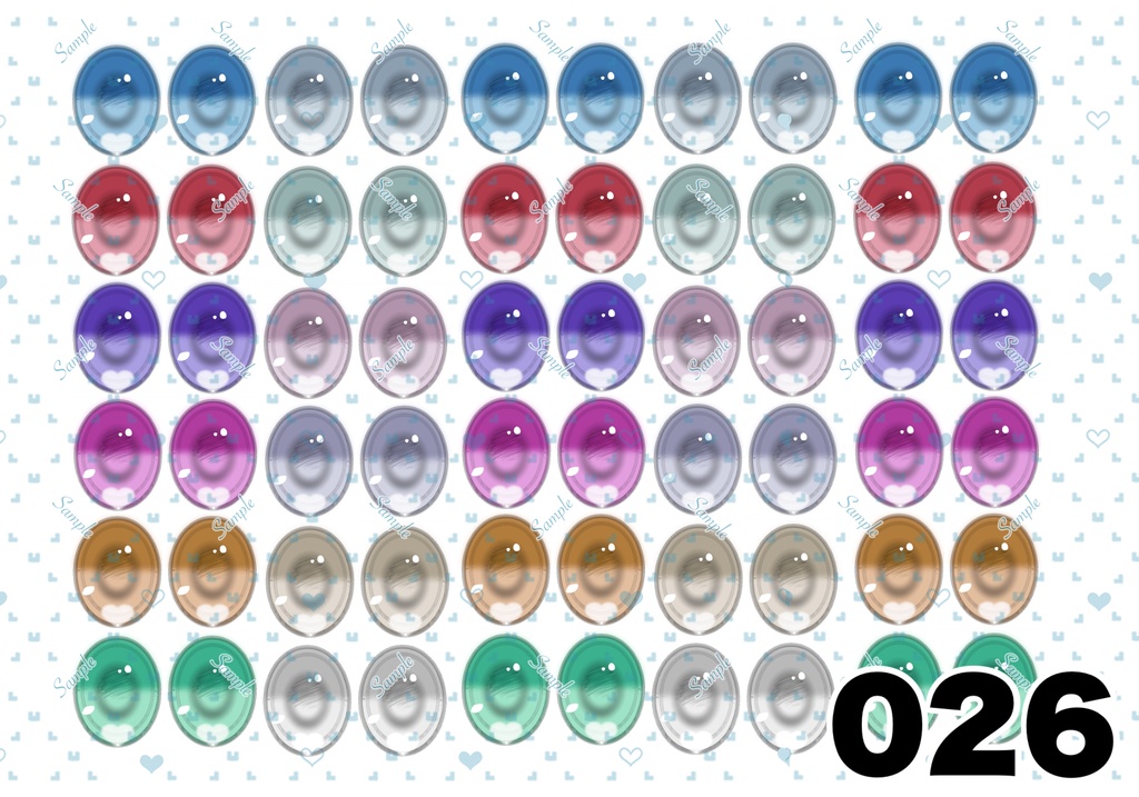 ⚠️規約更新⚠️【5/6更新】ドールアイ 虹彩データ L版サイズ