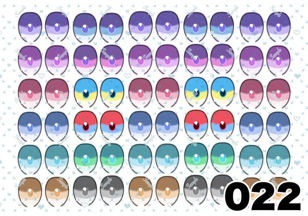 ⚠️規約更新⚠️【5/6更新】ドールアイ 虹彩データ L版サイズ