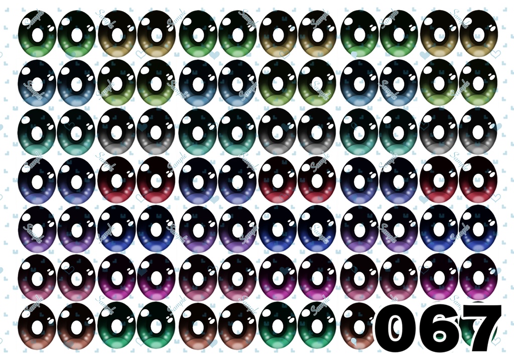 ⚠️規約更新⚠️【5/6更新】ドールアイ 虹彩データ L版サイズ