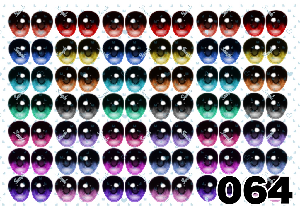 ⚠️規約更新⚠️【5/6更新】ドールアイ 虹彩データ L版サイズ