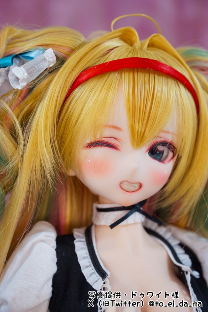 8~9インチ即納ウィッグ【インテークツインロール】MDD.DD.SDサイズ ドールウィッグ