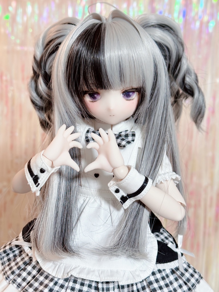 8~9インチ即納ウィッグ【インテークツインロール】MDD.DD.SDサイズ ドールウィッグ