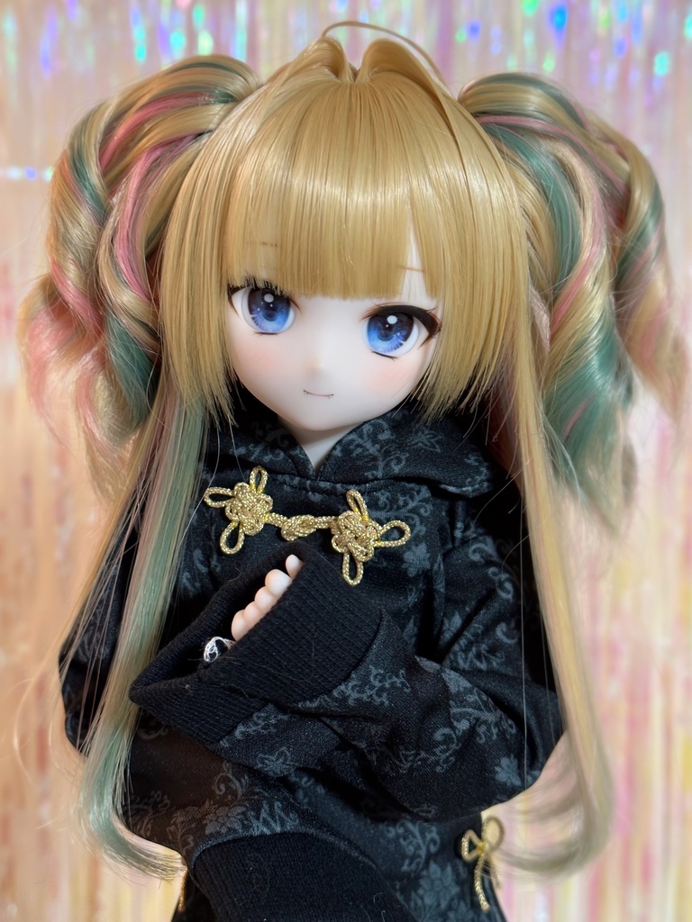 8~9インチ即納ウィッグ【インテークツインロール】MDD.DD.SDサイズ ドールウィッグ