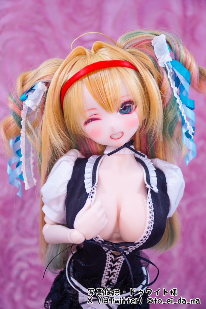 8~9インチ即納ウィッグ【インテークツインロール】MDD.DD.SDサイズ ドールウィッグ
